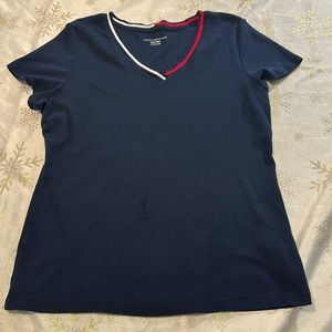 Tommy Hilfiger women shirt Sz XL color blue navy
